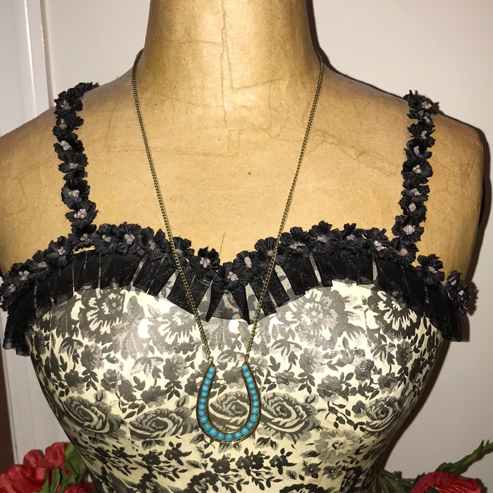 Anthropologie Horseshoe Necklace